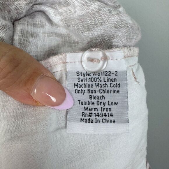 JOHNNY WAS WORKSHOP | Jayla Linen Pink Animal Print Shorts Women’s Size Medium - Picture 12 of 12